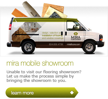 Vancouver Flooring Installation: MIRA Mobile Flooring Showroom